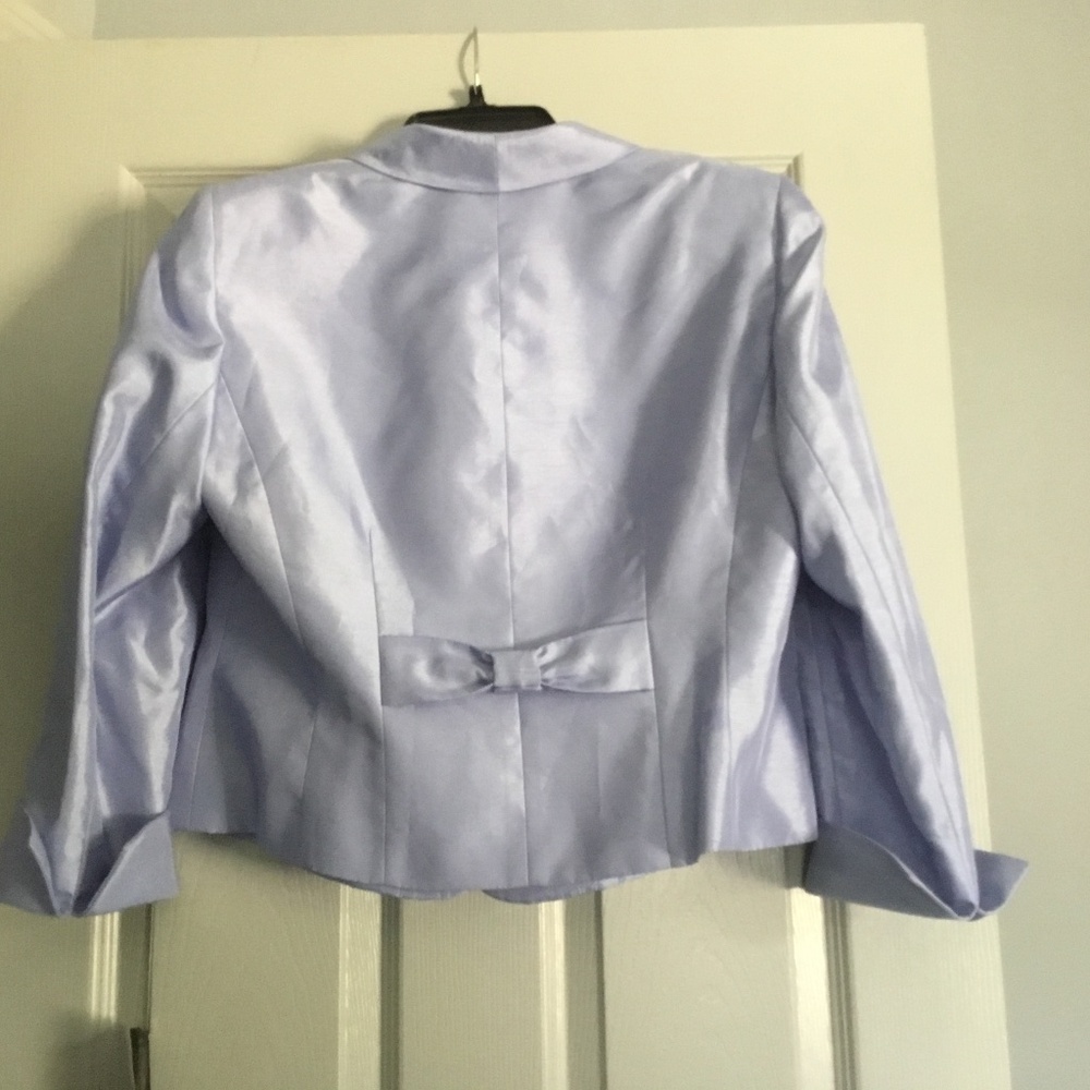 Le Suit two piece dress suit lavender 14 petite NWT - Picture 4 of 11